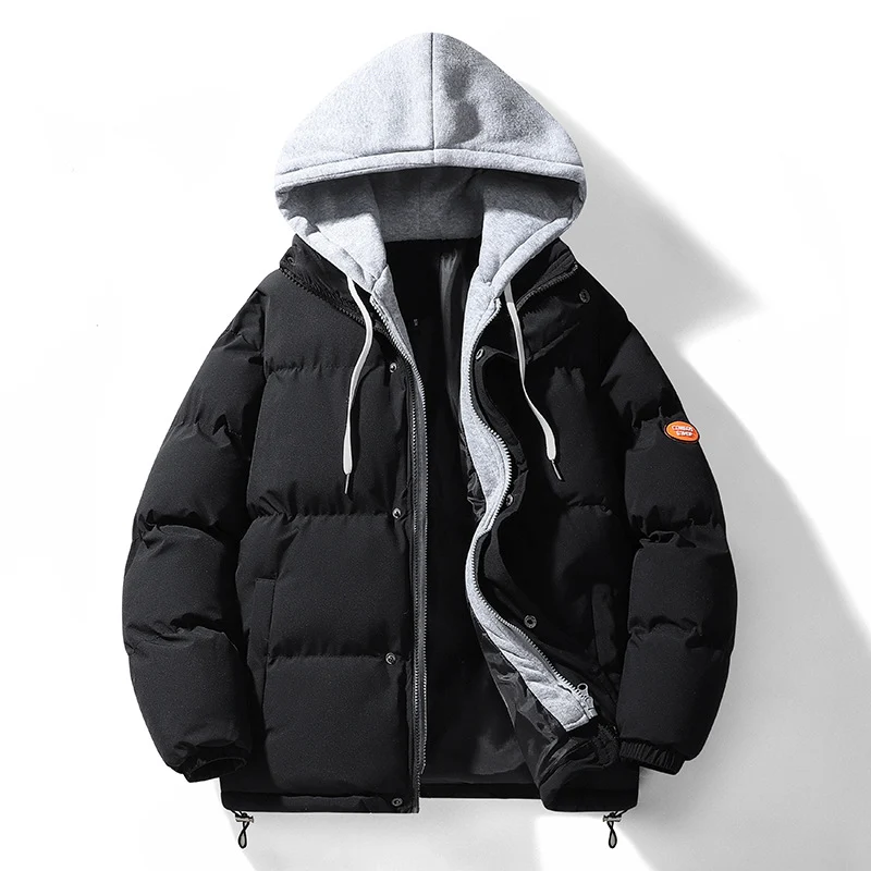 Herren Zweilagige Pufferjacke mit integrierter Kapuzen‑Sweatlage und Thermofutter Nord Taschen