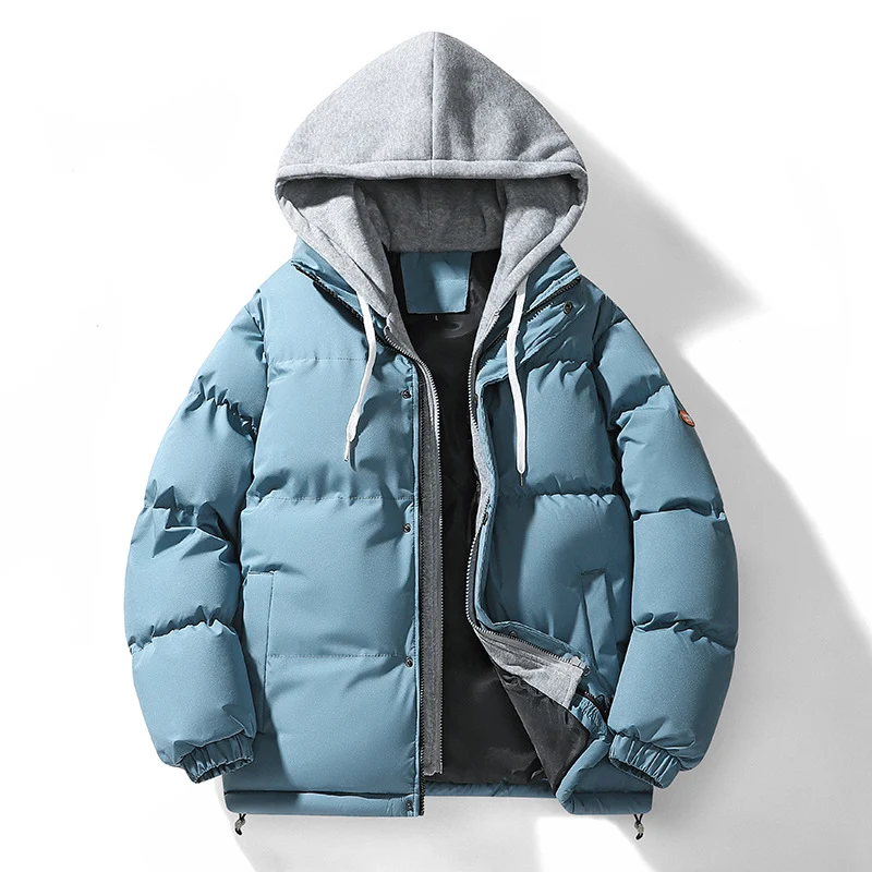 Herren Zweilagige Pufferjacke mit integrierter Kapuzen‑Sweatlage und Thermofutter Nord Taschen
