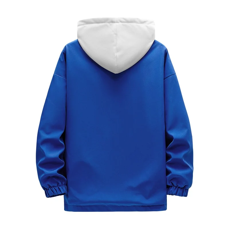 Herren zweilagige Kapuzen‑Overlayerjacke mit kontrastierter Innenkapuze und elastischen Bündchen Nord Taschen
