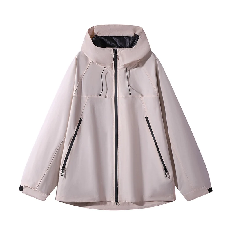 Herren Zweilagige Colorblock-Softshell-Kapuzenjacke im Urban‑Outdoor‑Cut Nord Taschen