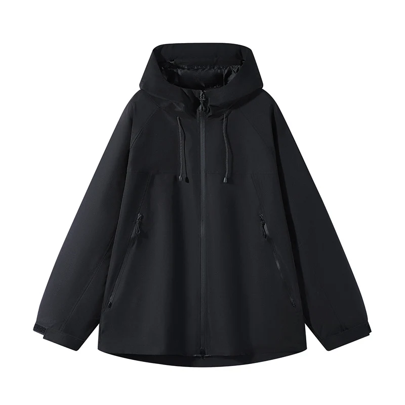 Herren Zweilagige Colorblock-Softshell-Kapuzenjacke im Urban‑Outdoor‑Cut Nord Taschen