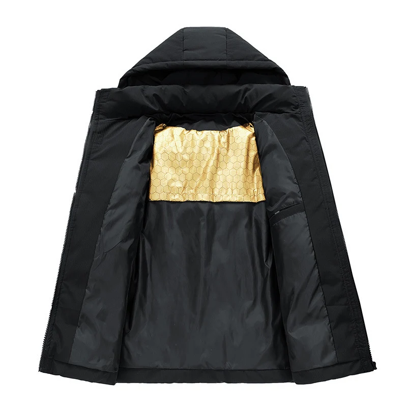 Herren Isolierte Winterjacke Nord Taschen