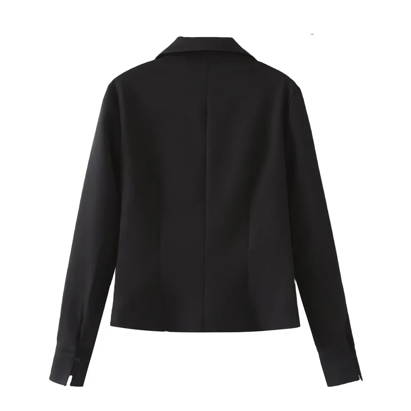 Damen Elegante taillierte Hemdbluse mit feiner Knopfleiste und spitzem Kragen Nord Taschen