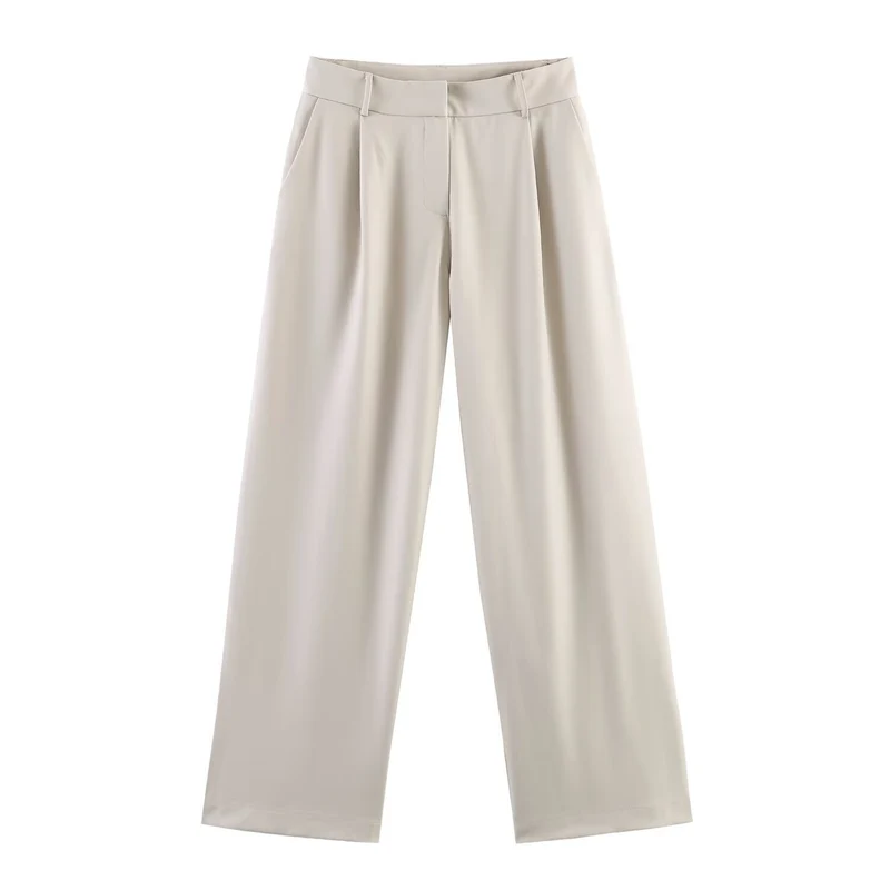 Damen Culotte‑Hose mit hoher Taille und weitem Bein Nord Taschen
