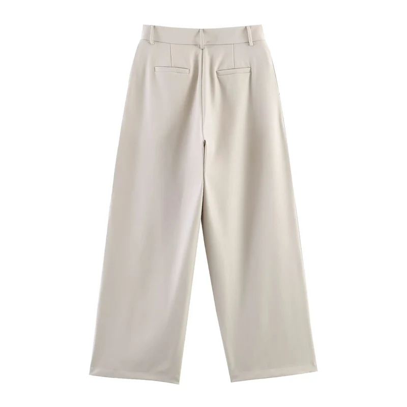 Damen Culotte‑Hose mit hoher Taille und weitem Bein Nord Taschen