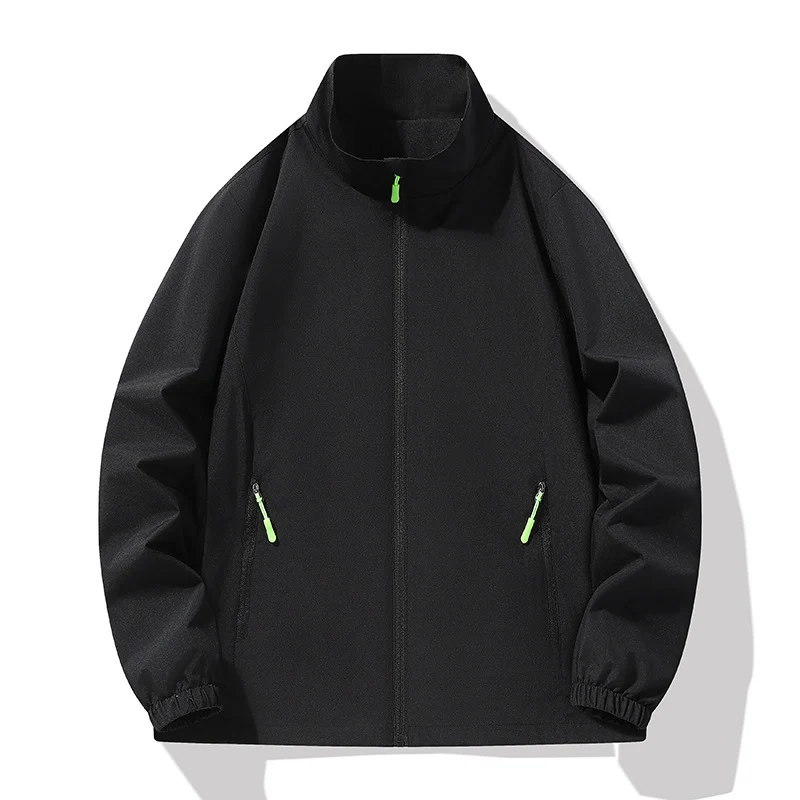 Herren Minimalistische Softshell-Outdoorjacke mit Stehkragen, wind- und wasserabweisender Membran und fluoreszierenden Zipper-Pulls Nord Taschen