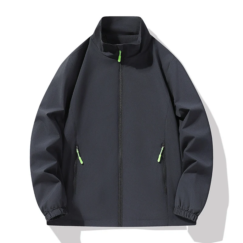 Herren Minimalistische Softshell-Outdoorjacke mit Stehkragen, wind- und wasserabweisender Membran und fluoreszierenden Zipper-Pulls Nord Taschen