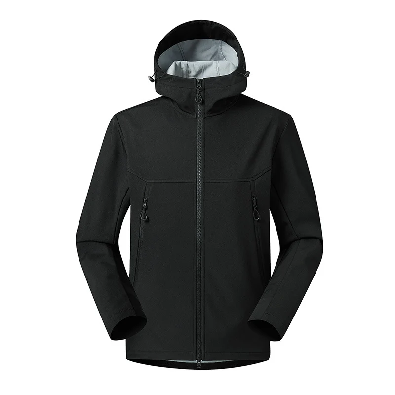 Herren Minimalistische Softshell-Hoodie mit atmungsaktiver Membran, verdeckten Reißverschlusstaschen und ergonomischem Schnitt Nord Taschen