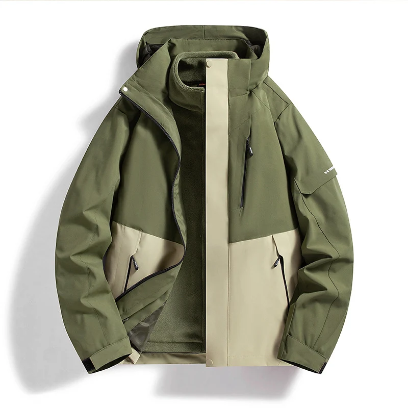 Damen wetterfeste Softshell-Skijacke mit Fleece-Innenfutter und Kapuze Nord Taschen