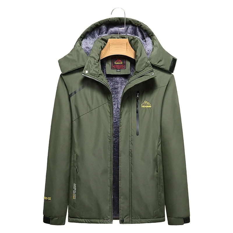Damen Wattierte Winterjacke mit Fleece‑Innenfutter, abnehmbarer Kapuze und wasserdichter Softshell-Außenlage Nord Taschen