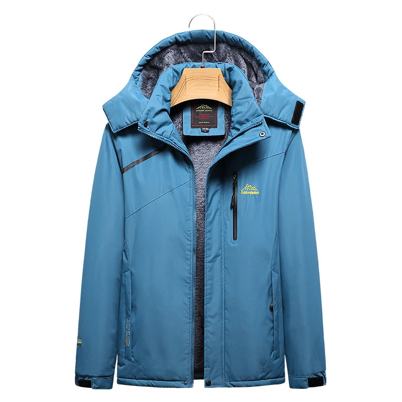 Damen Wattierte Winterjacke mit Fleece‑Innenfutter, abnehmbarer Kapuze und wasserdichter Softshell-Außenlage Nord Taschen