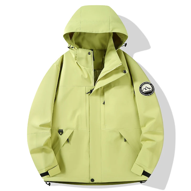 Damen wasserdichte Hardshell-Outdoorjacke mit Kapuze und Multifunktionstaschen Nord Taschen