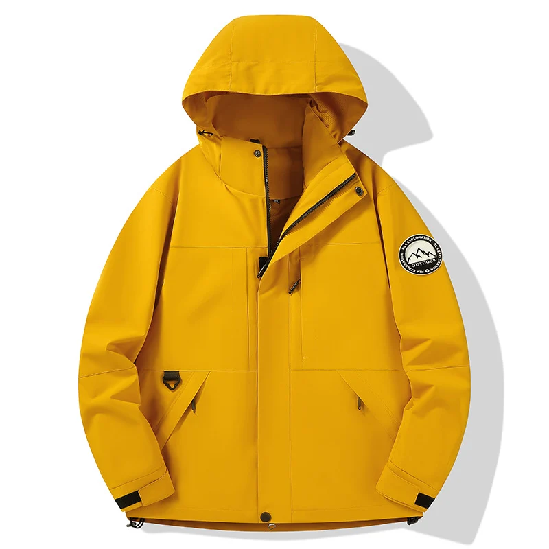 Damen wasserdichte Hardshell-Outdoorjacke mit Kapuze und Multifunktionstaschen Nord Taschen
