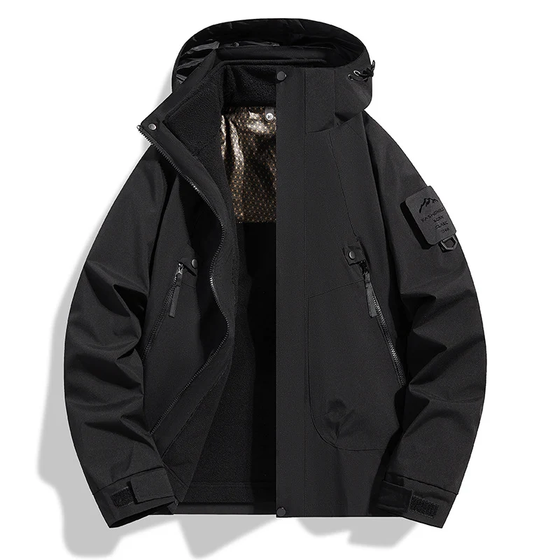 Damen Wasserabweisende Softshell-Funktionsjacke mit verstellbarer Kapuze, winddichter Membran und schrägen Reißverschlusstaschen Nord Taschen