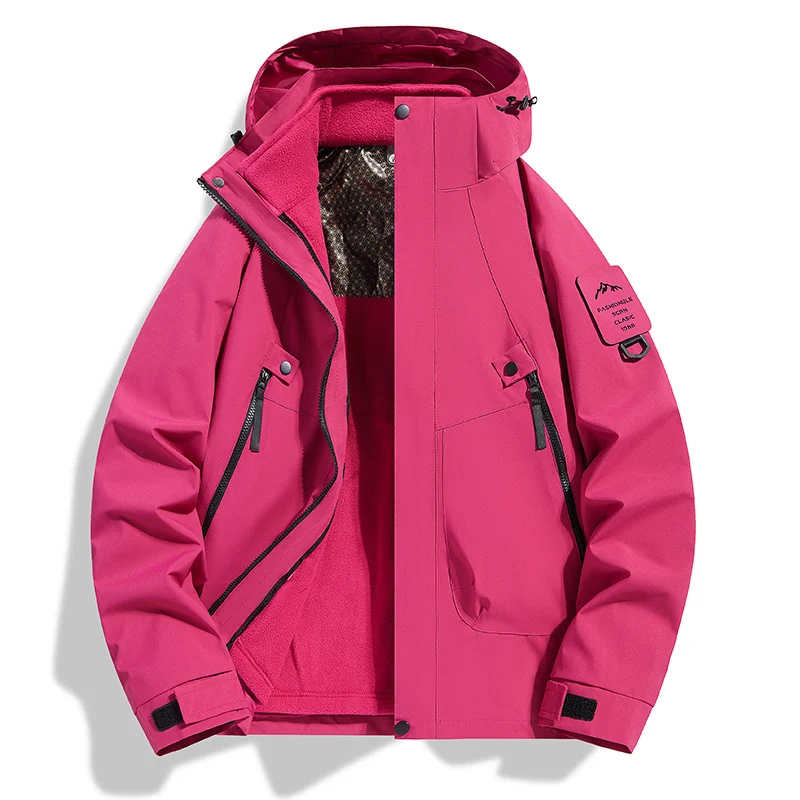 Damen Wasserabweisende Softshell-Funktionsjacke mit verstellbarer Kapuze, winddichter Membran und schrägen Reißverschlusstaschen Nord Taschen