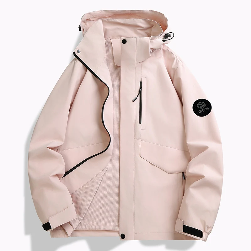 Herren Wetterfeste Softshell‑Jacke mit Mesh‑Futter, verstellbarer Kapuze und abdeckbarer Reißverschlussleiste Nord Taschen
