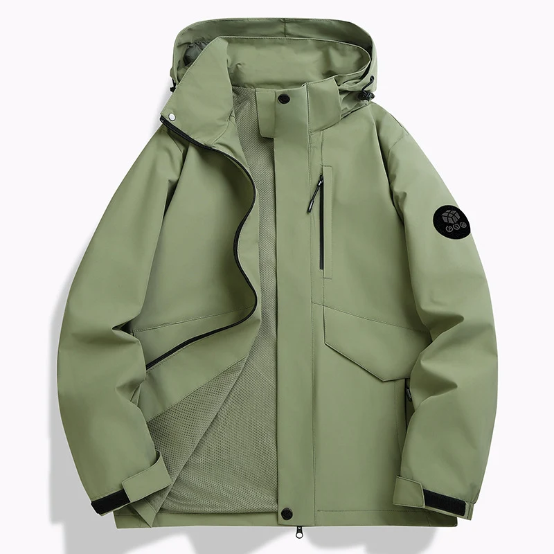 Herren Wetterfeste Softshell‑Jacke mit Mesh‑Futter, verstellbarer Kapuze und abdeckbarer Reißverschlussleiste Nord Taschen