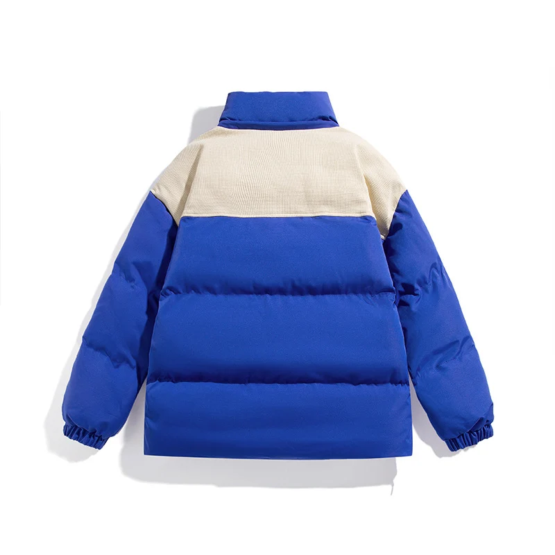 Herren Wattierte Oversize-Steppjacke mit hohem Stehkragen und kontrastiertem Schulterpaneel Nord Taschen