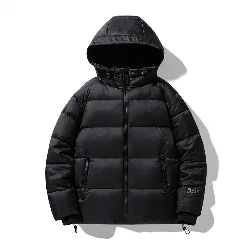 Herren Wattierte Kapuzenjacke mit Thermoisolierung und wasserabweisendem Außenmaterial Nord Taschen