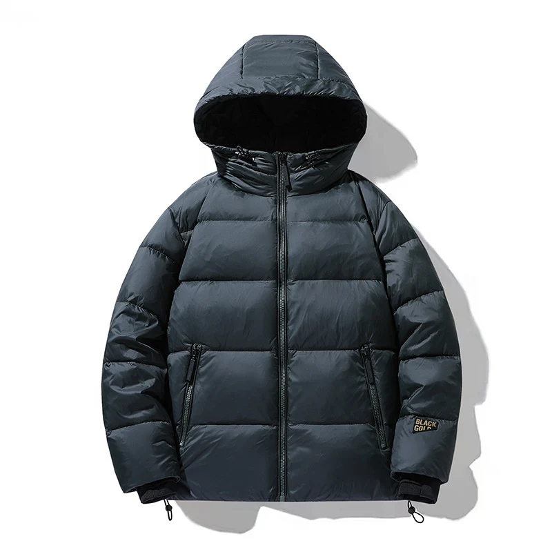 Herren Wattierte Kapuzenjacke mit Thermoisolierung und wasserabweisendem Außenmaterial Nord Taschen