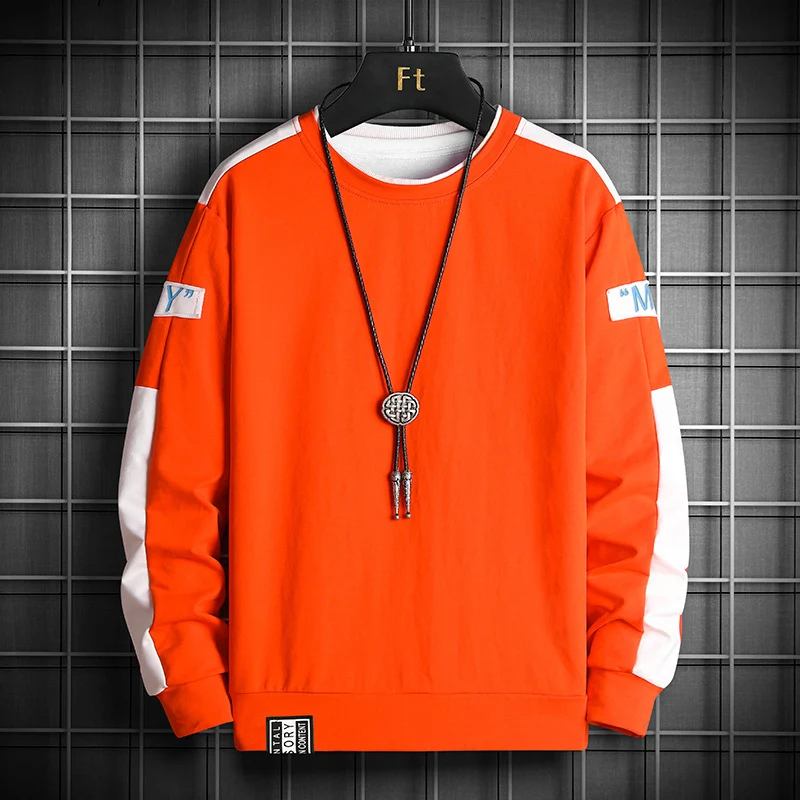 Herren Lockeres Sweatshirt im Urban-Layer-Look mit Schulterpaneelen und geripptem Saum Nord Taschen