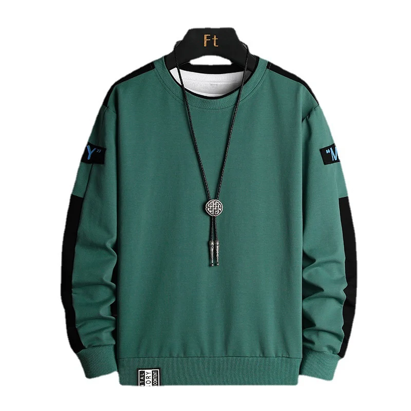 Herren Lockeres Sweatshirt im Urban-Layer-Look mit Schulterpaneelen und geripptem Saum Nord Taschen
