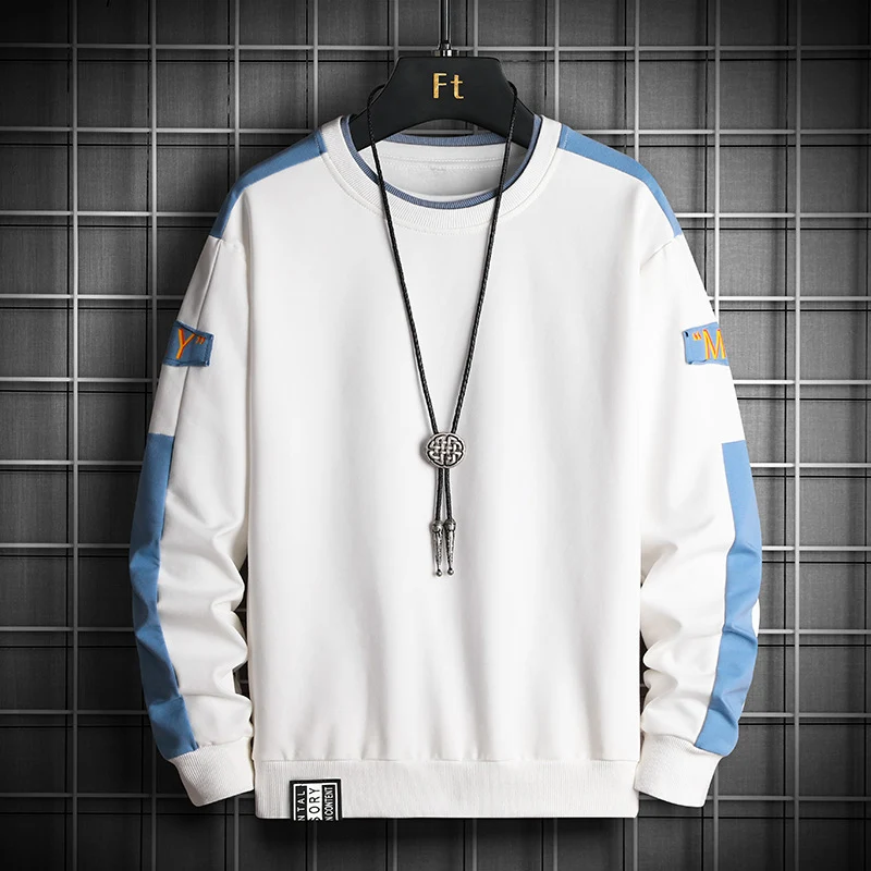 Herren Lockeres Sweatshirt im Urban-Layer-Look mit Schulterpaneelen und geripptem Saum Nord Taschen