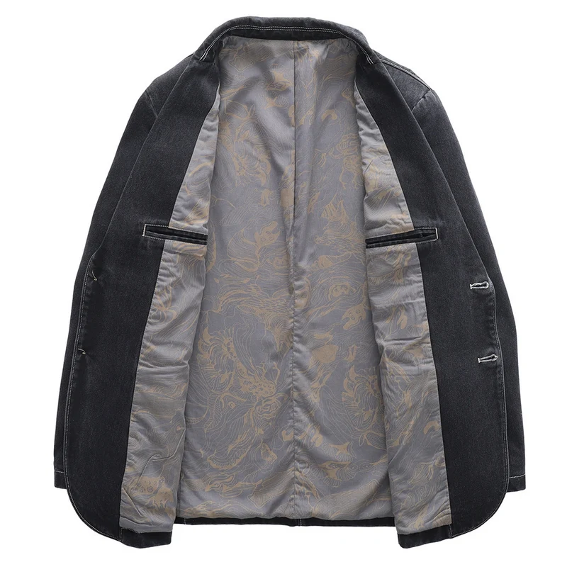 Herren Leichtes Jeans-Sakko mit aufgesetzten Taschen Nord Taschen