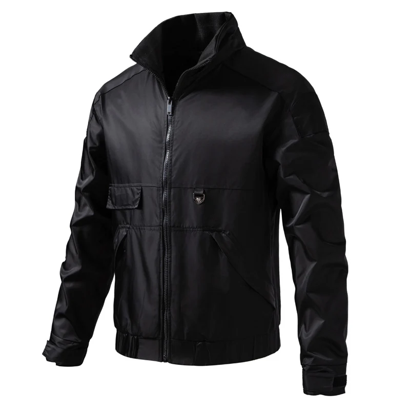 Herren wasserabweisender Utility-Blouson mit Stehkragen, Känguru‑ und Patten‑Taschen Nord Taschen