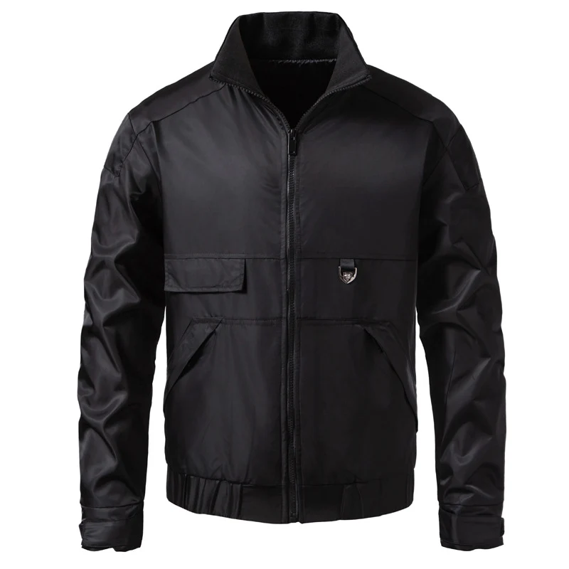 Herren wasserabweisender Utility-Blouson mit Stehkragen, Känguru‑ und Patten‑Taschen Nord Taschen
