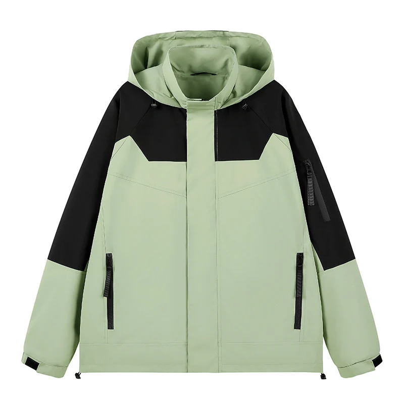 Herren Wasserabweisende technische Urban-Hoodiejacke mit ergonomischer Kapuze, verdecktem Reißverschluss und nahtverdeckten Utility‑Taschen Nord Taschen