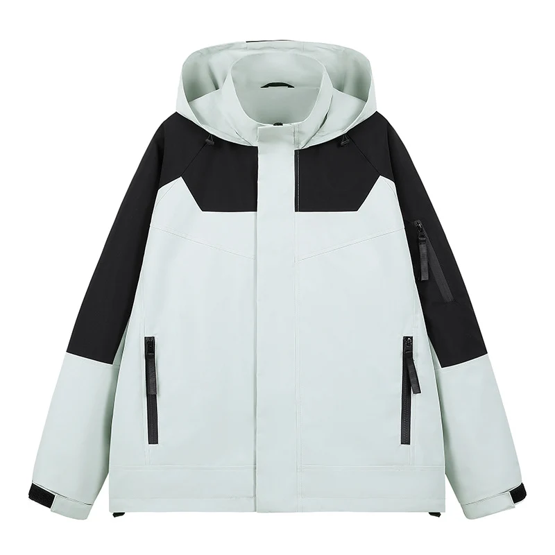 Herren Wasserabweisende technische Urban-Hoodiejacke mit ergonomischer Kapuze, verdecktem Reißverschluss und nahtverdeckten Utility‑Taschen Nord Taschen