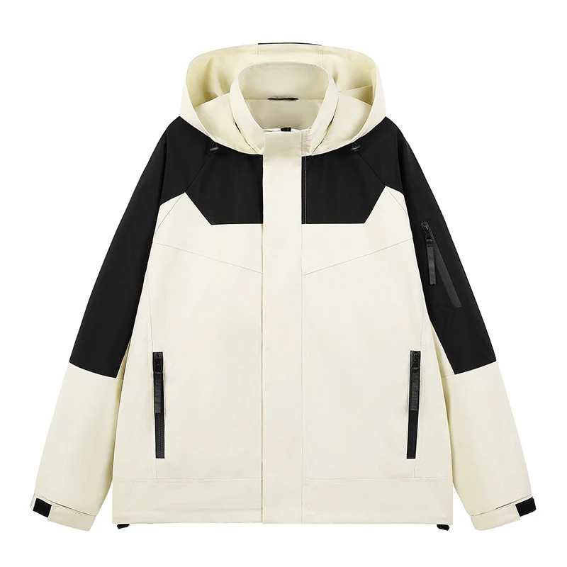 Herren Wasserabweisende technische Urban-Hoodiejacke mit ergonomischer Kapuze, verdecktem Reißverschluss und nahtverdeckten Utility‑Taschen Nord Taschen