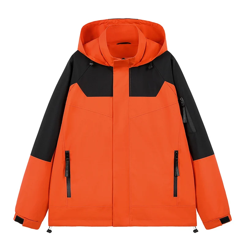 Herren Wasserabweisende technische Urban-Hoodiejacke mit ergonomischer Kapuze, verdecktem Reißverschluss und nahtverdeckten Utility‑Taschen Nord Taschen