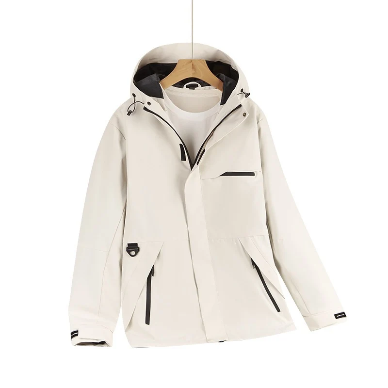 Herren Wasserabweisende Softshell-Kapuzenjacke mit verdeckten Reißverschlüssen und urbanem Schnitt Nord Taschen