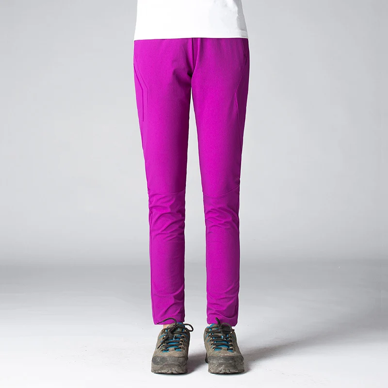 Damen Slim-Fit Stretch-Trekkinghose mit vorgeformten Knien und elastischem Komfortbund Nord Taschen