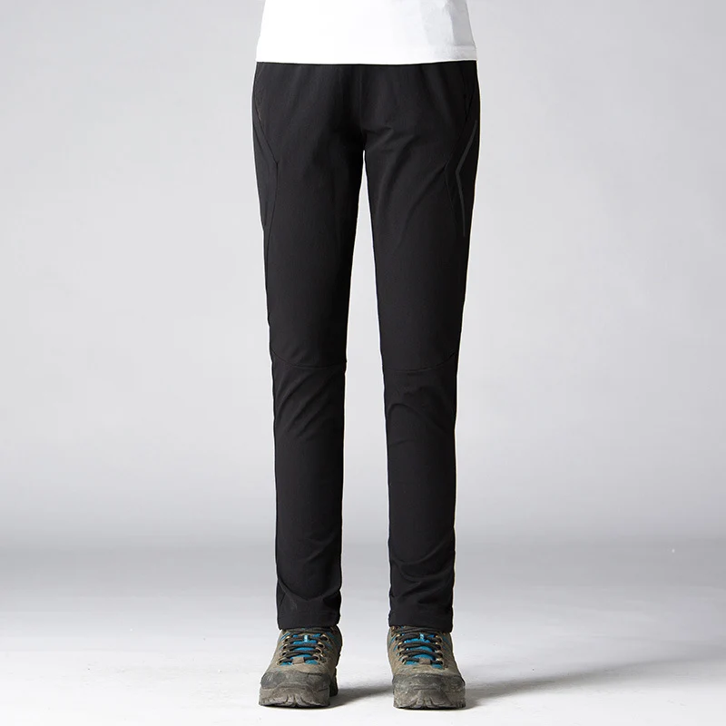 Damen Slim-Fit Stretch-Trekkinghose mit vorgeformten Knien und elastischem Komfortbund Nord Taschen