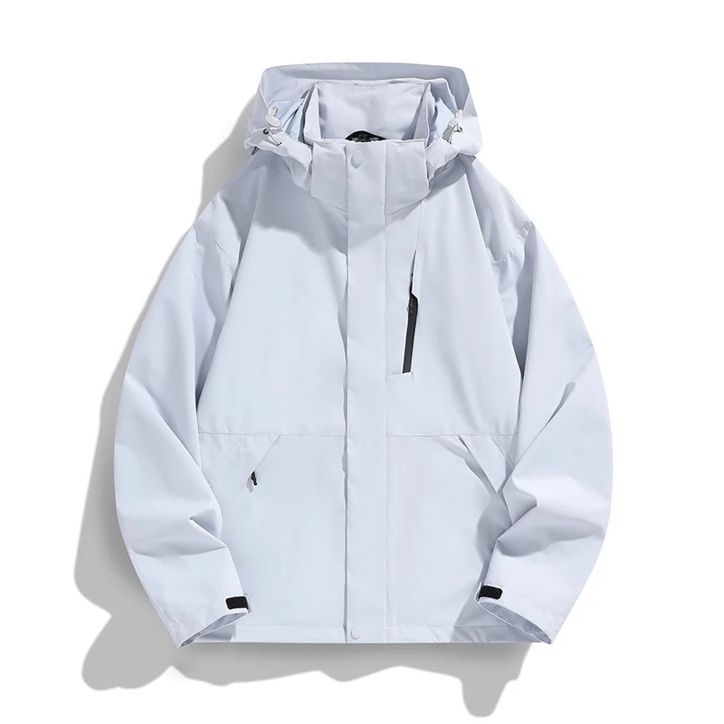 Damen Oversize Softshell-Kapuzenjacke mit Drop-Shoulder, verdeckten Reißverschlüssen und Kordelzug Nord Taschen