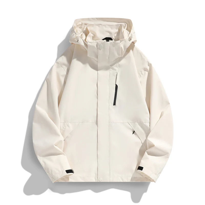 Damen Oversize Softshell-Kapuzenjacke mit Drop-Shoulder, verdeckten Reißverschlüssen und Kordelzug Nord Taschen
