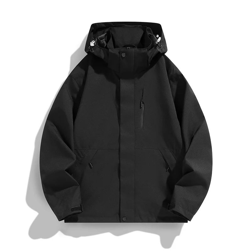 Damen Oversize Softshell-Kapuzenjacke mit Drop-Shoulder, verdeckten Reißverschlüssen und Kordelzug Nord Taschen