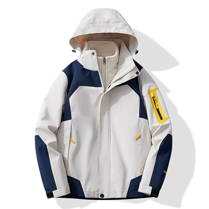 Damen Multifunktionale Trekking-Softshelljacke mit herausnehmbarer Fleece‑Innenlage und Kapuze Nord Taschen