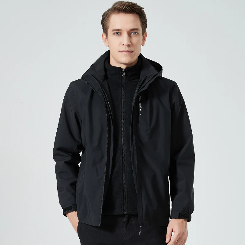 Damen leichte wasserabweisende Freizeit-Outdoorjacke mit verstellbarer Kapuze und verdecktem Reißverschluss Nord Taschen