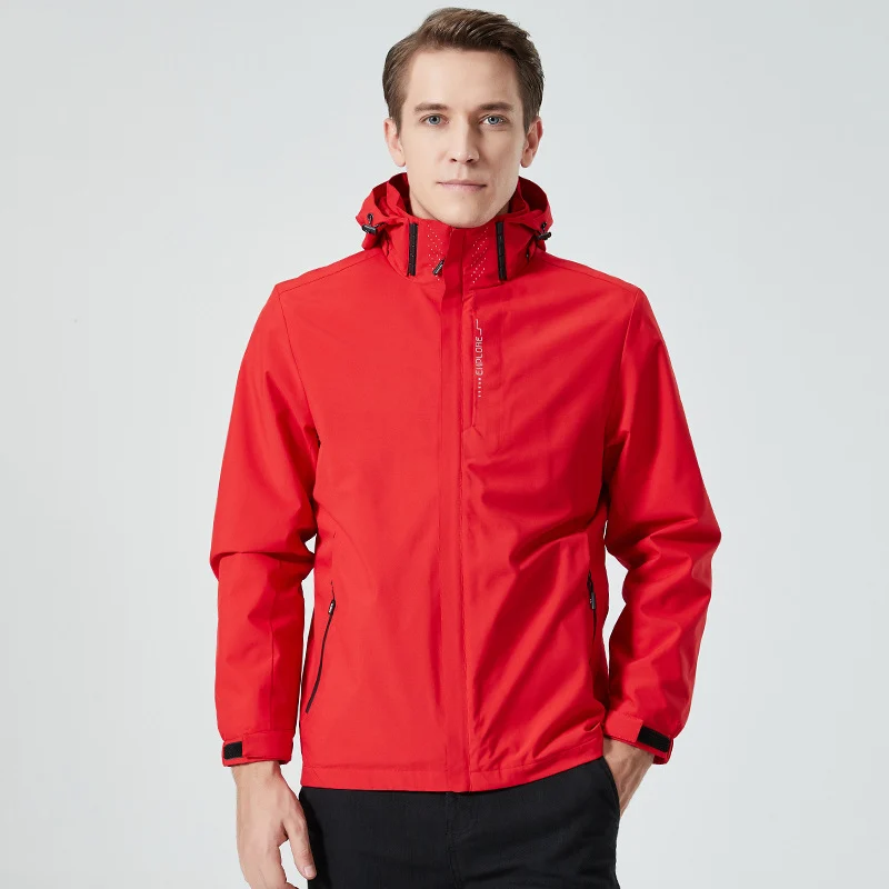 Damen leichte wasserabweisende Freizeit-Outdoorjacke mit verstellbarer Kapuze und verdecktem Reißverschluss Nord Taschen