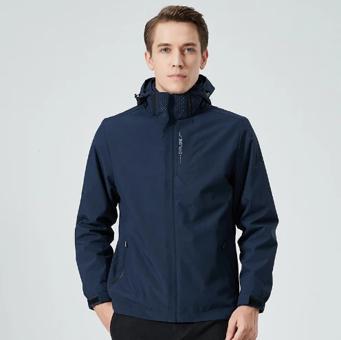 Damen leichte wasserabweisende Freizeit-Outdoorjacke mit verstellbarer Kapuze und verdecktem Reißverschluss Nord Taschen