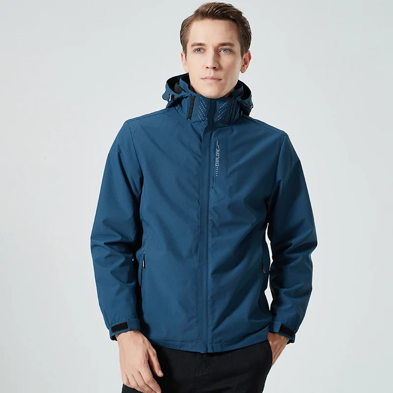 Damen leichte wasserabweisende Freizeit-Outdoorjacke mit verstellbarer Kapuze und verdecktem Reißverschluss Nord Taschen