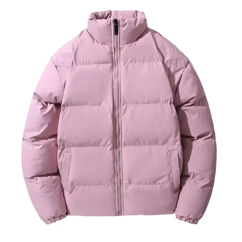 Damen Kurz geschnittene Thermo-Pufferjacke mit Stehkragen und minimalistischer Zipperfront Nord Taschen
