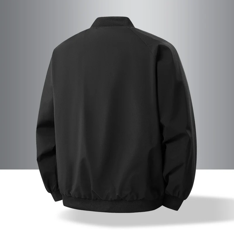 Herren Leichte urban-militärische Bomberjacke mit elastischem Saum, Reißverschluss und Eingrifftaschen Nord Taschen