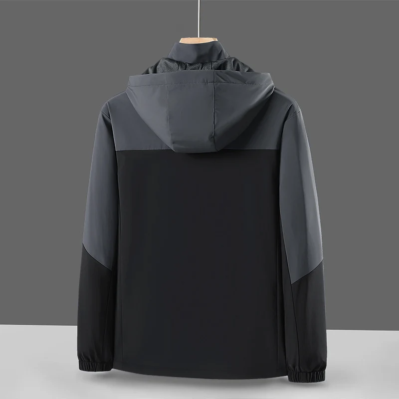 Herren Leichte Softshell-Windjacke mit Kapuze, wasserabweisender Membran und Reißverschlusstaschen Nord Taschen