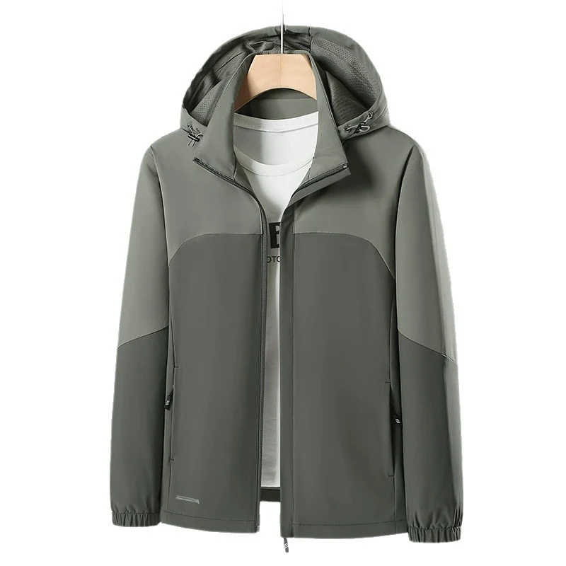 Herren Leichte Softshell-Windjacke mit Kapuze, wasserabweisender Membran und Reißverschlusstaschen Nord Taschen