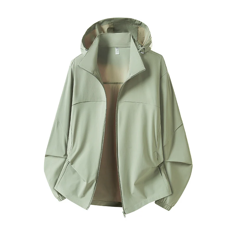 Herren Leichte Kapuzen-Regenjacke mit atmungsaktivem Softshell-Material und elastischen Bündchen Nord Taschen